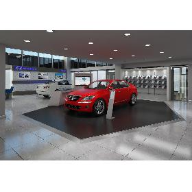 Car Showroom and Furniture 3D model